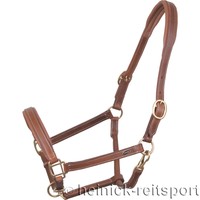 Neu Heinick Qualitäts Leder Halfter ~ Nero Chesnut ~ Stallhalfter rundgenäht