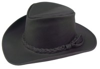 geoelter Lederhut Ranger biegsame Krempe Westernstyle von Kakadu 2.Wahl