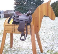 Westernsattel "Mexiko" von Pro Cheval für WB, braun, gute Gebrauchsqualität,  