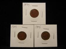 1899, 1901, & 1905 Indian Head Cents Lot 48P