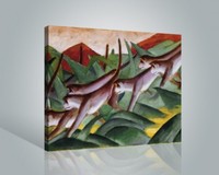 Franz Marc - Affenfries Expressionismus Poster Leinwand-Druck (50x40cm) #56264