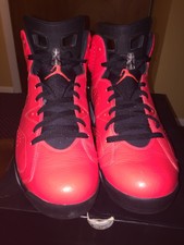 Nike Air Jordan Retro VI 6 INFRARED 23 BLACK TORO RED OCTOBER 384664-623 Size 14