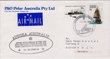 Polar Australia Aurora Australis Antarctic Voyage Stamped Postal Mail Cover 1994