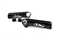 Paar Fahrrad Lenker Bar-Ends Hörnchen schwarz 77g/12cm Barends Lenkerenden NEU