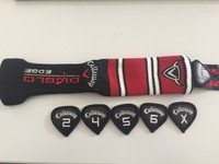 Schlägerhaube CallawayDiablo Edge 2,3,4,5,6,X NEU schwarz, rot, weiß