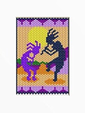 Kokopelli Beaded Banner Pattern