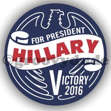 Hillary Clinton For President Victory 2016 Political Campaign Pin Pinback Button