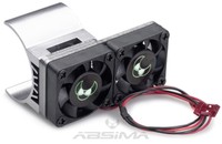 Absima 2310026 Kühlkörper 540 mit Doppellüfter - Neu /Ovp