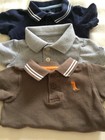 Infant Boys Size 6 Month Lot Of OshKosh 1 Piece Polo Style Bodysuits