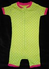 Baby Gap NWT Apple Green Polka Dot One-Piece Zip Pajamas pj's 3-6 $25