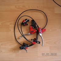 Magura Hydraulische Bremse in ROT für VR und HR