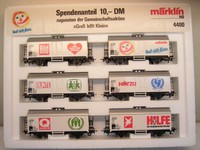 Märklin H0 4400 Set mit 6 Kühlwagen "Groß hilft klein"------T90