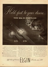 1940's Vintage ad for ELGIN Watches/WWII era/Lady Elgin/Lord Elgin (061213)