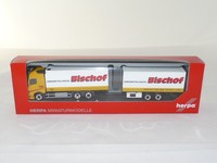 herpa 304962 Volvo FH 16 Gl. XL Kühlkoffer-Tandemhängerzug - Bischof (A)  NEU