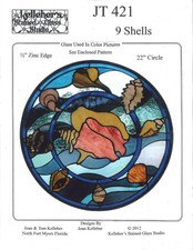 Kelleher's Stained Glass Studio "9 Shells"