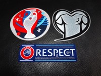  EURO 2016 EM Qualifikation Frankreich Patches Set Neu für DFB Trikot