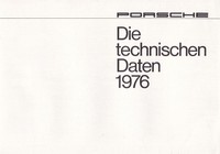 PORSCHE 911 Carrera Turbo 3.0 G-Modell TECHNIK Technische Daten Prospekt 1976 ++