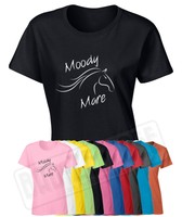 Lady Fit Moody Mare T Shirt | Funny Horse Pony Equestrian Gift