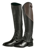 Chaps Reitchaps  Größe: L  Zweifarbig: LEDER schwarz / braun mit helle Nähten