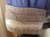 Damenbluse GAASTRA Blau-weiß Kariert Größe M