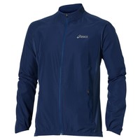 Asics Gewebt Herren Laufjacke Überzug Marineblau