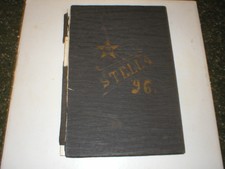 Vintage 1896 Stella yearbook Freeport Illinois High School Volume 1