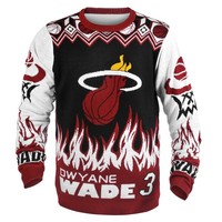 NBA Basketball UGLY Sweater Christmas Pullover MIAMI HEAT D. Wade #3 neu&OVP 
