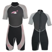 F2 GIPSY SHORTY 3/2 DL ~ DAMEN NEOPRENANZUG BLACK/GREY GRÖßE L = EU 42/44