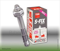TOX S-Fix Plus 7 Bolzenanker verz. Schwerlastdübel Ankerdübel Ankerbolzen  