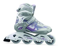 Fila Primo Comp Lady Damen Fitness Inline Skates Gr. 41 Inliner silber/lila