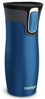 CONTIGO THERMOBECHER / BECHER WEST LOOP EDELSTAHL BLAU 100% AUSLAUFSICHER NEU