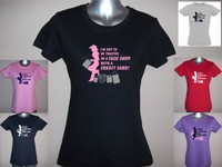 I'M not to be TRUSTED in TACK SHOP with CREDIT CARD! Funny Ladies Horse T-shirt