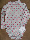 CARTER'S Cotton Turtleneck One Piece -Bows size 18 Months NWT Retails for $14.00
