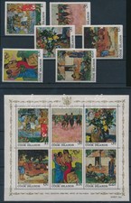 Cook Islands stamp Gauguin set + block 1967 Mnh Mi 170-175 + Mi 2 Ws177341
