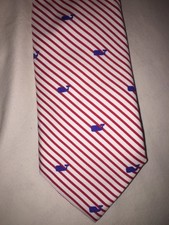 Vineyard Vines Red and White Whale Tie
