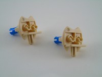 2 LEGO® 43372 Figurenhalter tan beige mit blauem Pin   Basket Ball