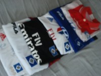 HSV Sammlung Trikots, Schals, Caps