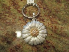 ~Brighton Keychain "Dazy" Key Fob Flower Crystal Daisy Gold decor NWT!!~