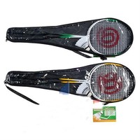 Badmintonset 2 stück Badminton Schläger Badmintonschläger Federball Tasche 
