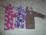 4T Girls' Fleece Footed Pajamas Blanket Sleepers Lot of 3 Carter's Kitty Cats