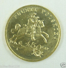 Poland Commemorative Coin 2 Zlote 2008 Unc, 450th Anniversary of the Polish Post