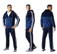 ADIDAS►TREND SPORTANZUG TRAININGSANZUG CLIMALITE D. BLAU WEIß►6 -10 (M-XXXL)►NEU