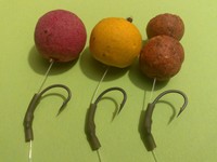 Karpfen Rig,6 x Rigs Boilie,Haken Vorfach Fluorcarbon , japanische Haken 4&6