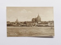 J01588) ROSTOCK - Gesamtansicht mit Kirchen / Dom - Echtfoto AK ungel.