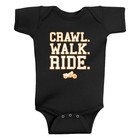 Threadrock Baby Crawl Walk Ride Infant Bodysuit Funny Motorcycle Chopper Biker