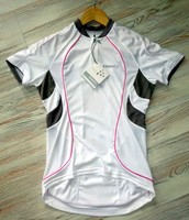 Gr. M, 40, Radtrikot Damen, Craft, Active Bike Jersey Women, weiß