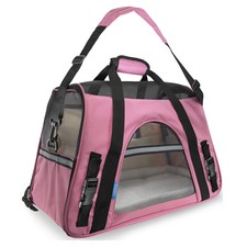New listing
Pet Carrier Soft Sided Large Cat Dog Comfort Bag Travel Tote Pink M