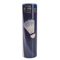 Tecno Pro Badminton Ball XL 400 Langsam Slow 6er Pack weiss