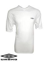 Mens UMBRO V-Neck Sports T-Shirt - Top Gym Fitness Football Training Casual New