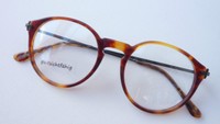 Binde braun marmorierte Acetatbrille Pantofassung Metallbügel occhiali Antiklook